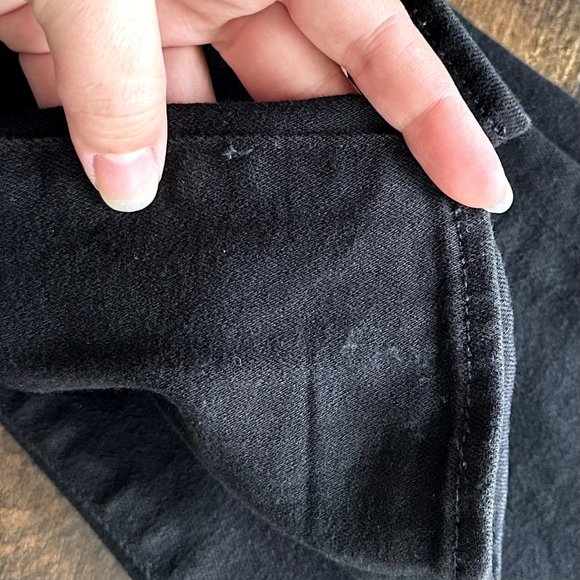 R13 Alison Crop Jeans in Black Rinse - Picture 12 of 13